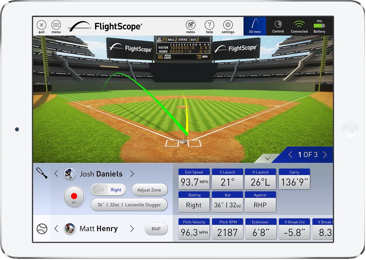 FlightScope Introduces Advanced 3D Tracking To Baseball